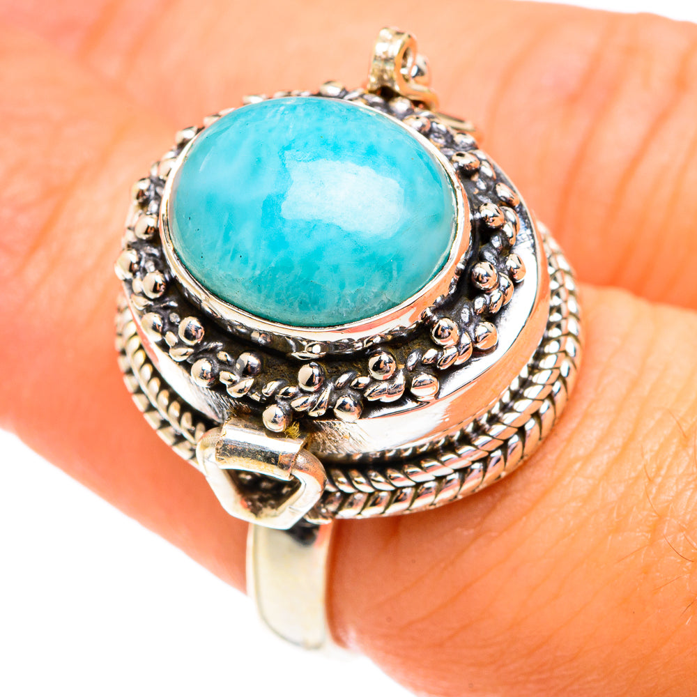 Larimar Rings handcrafted by Ana Silver Co - RING75864