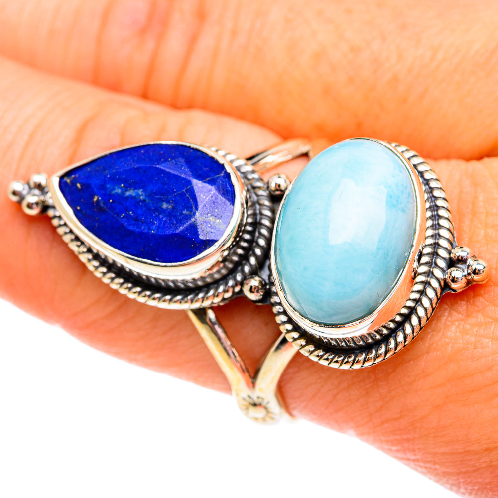 Larimar Rings handcrafted by Ana Silver Co - RING75865