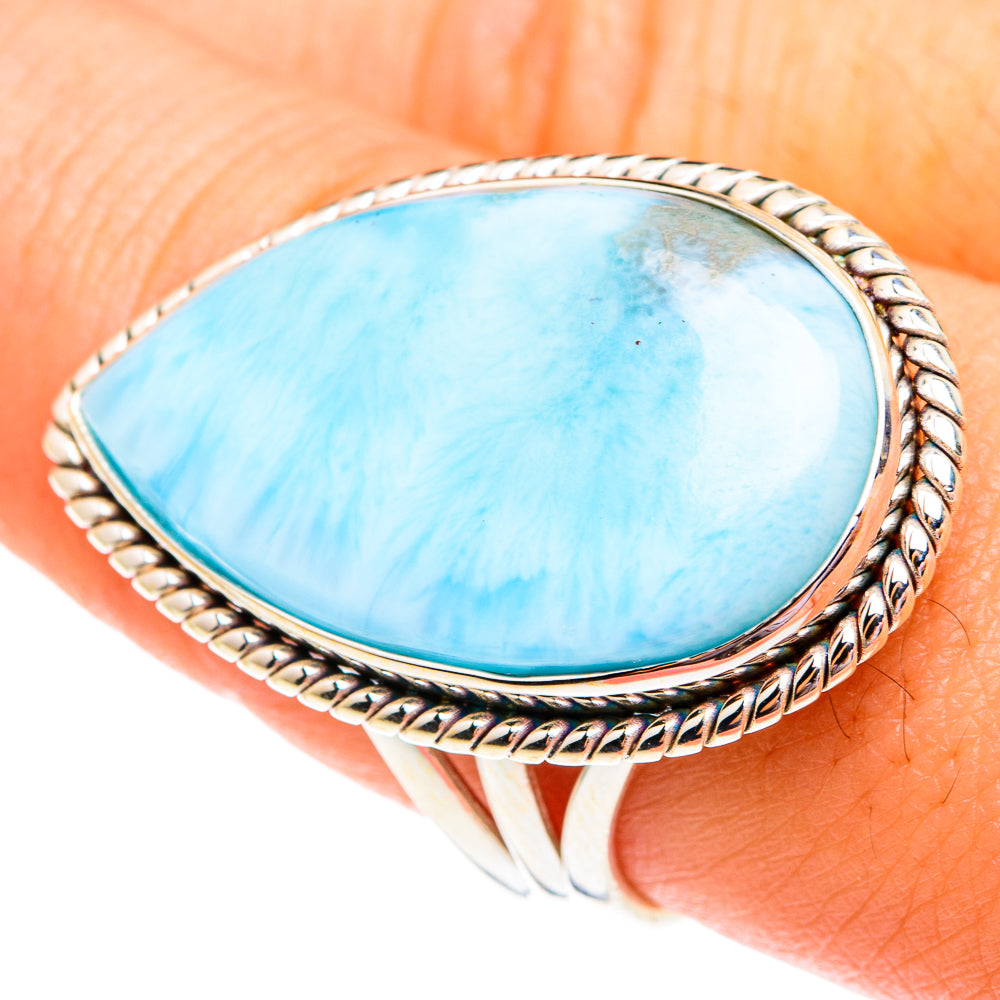 Larimar Rings handcrafted by Ana Silver Co - RING75868
