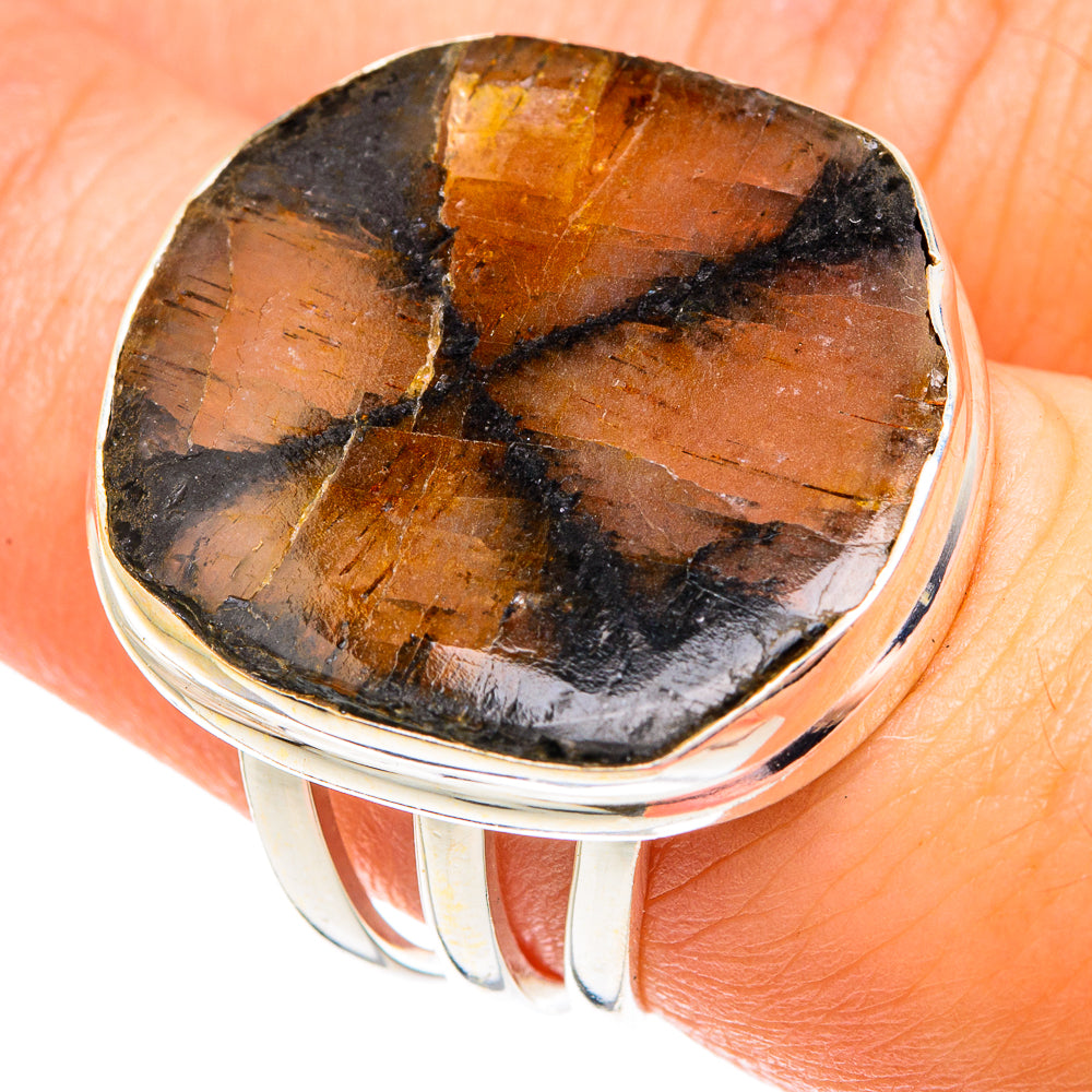 Chiastolite Rings handcrafted by Ana Silver Co - RING75875