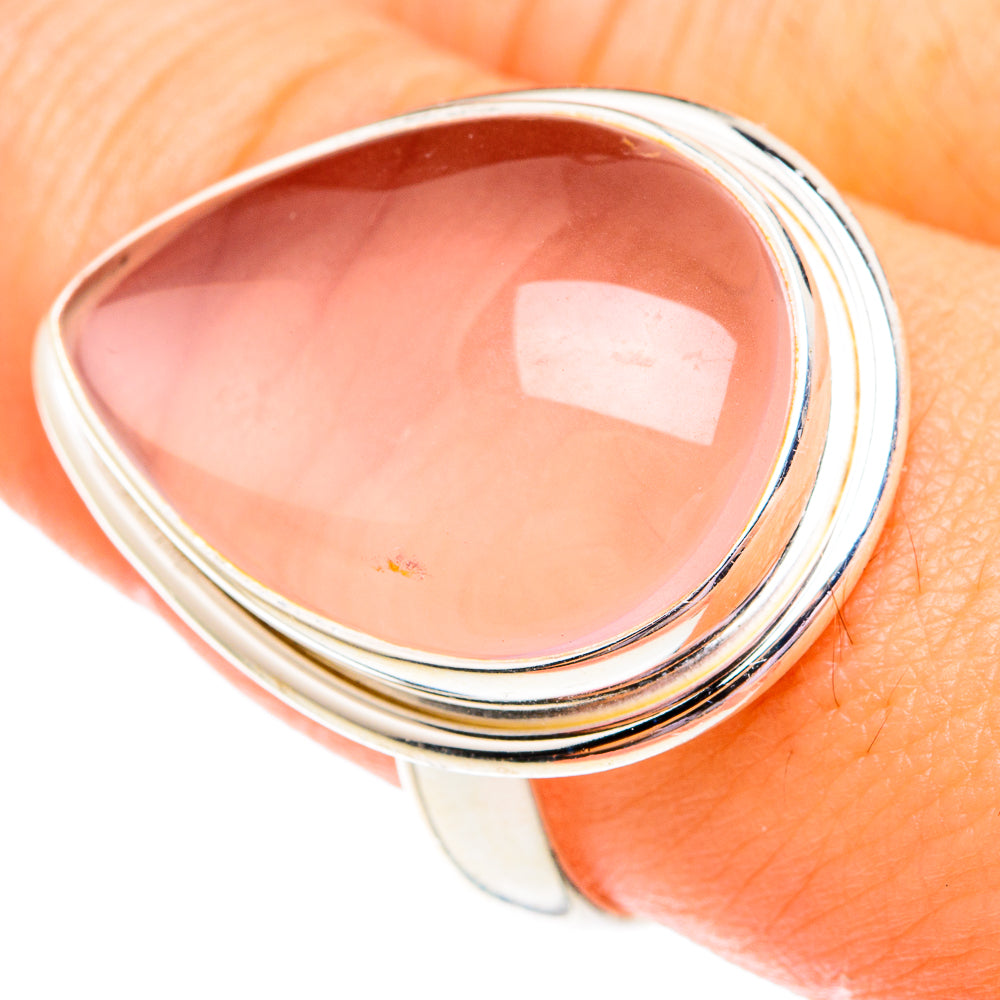Rose Quartz Rings handcrafted by Ana Silver Co - RING75881