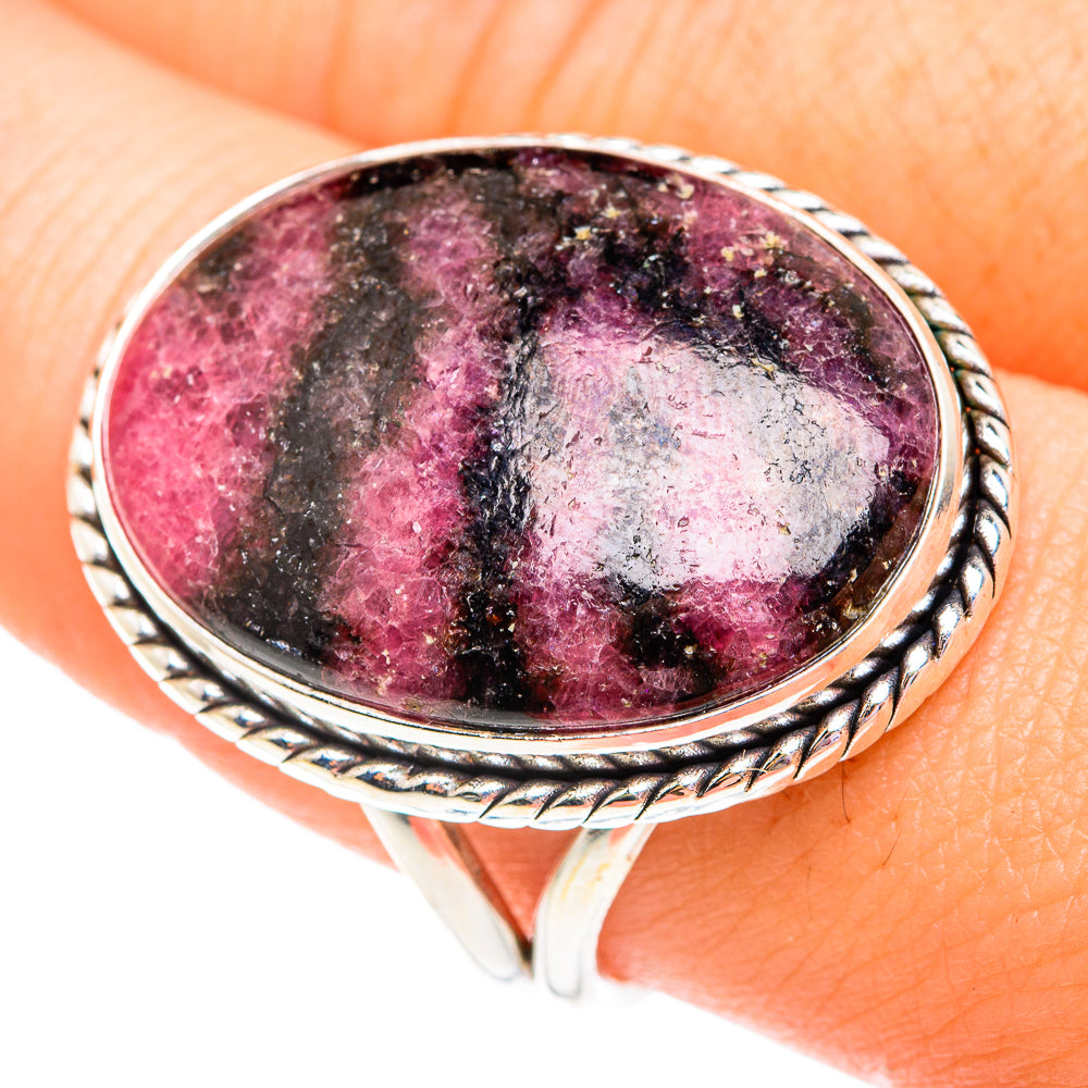 Rhodonite Rings handcrafted by Ana Silver Co - RING75882