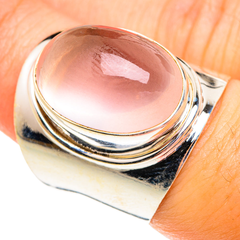 Rose Quartz Rings handcrafted by Ana Silver Co - RING75883