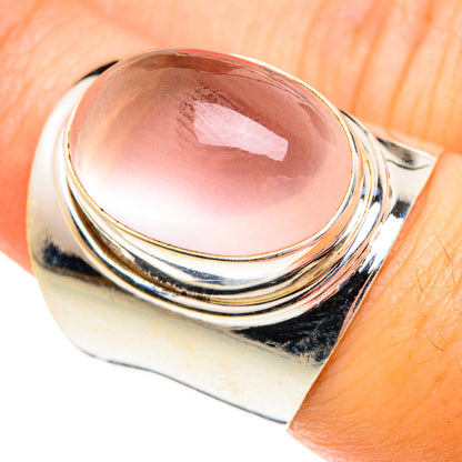 Rose Quartz Rings handcrafted by Ana Silver Co - RING75883