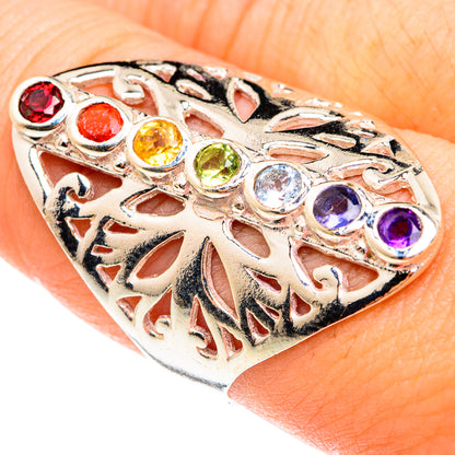 Multi-Stone Chakra Rings handcrafted by Ana Silver Co - RING75889
