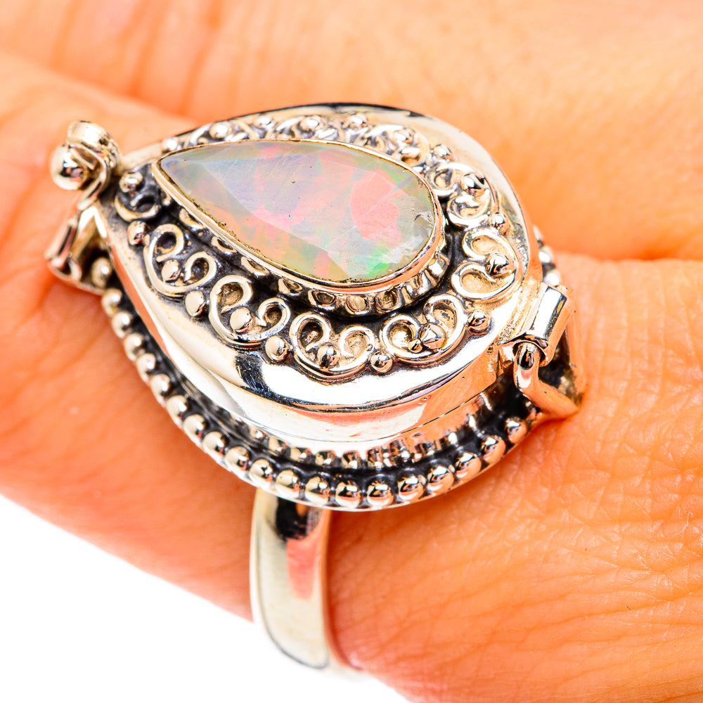 Ethiopian Opal Rings handcrafted by Ana Silver Co - RING75893