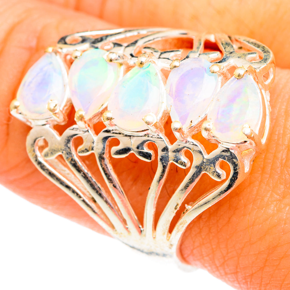 Ethiopian Opal Rings handcrafted by Ana Silver Co - RING75896