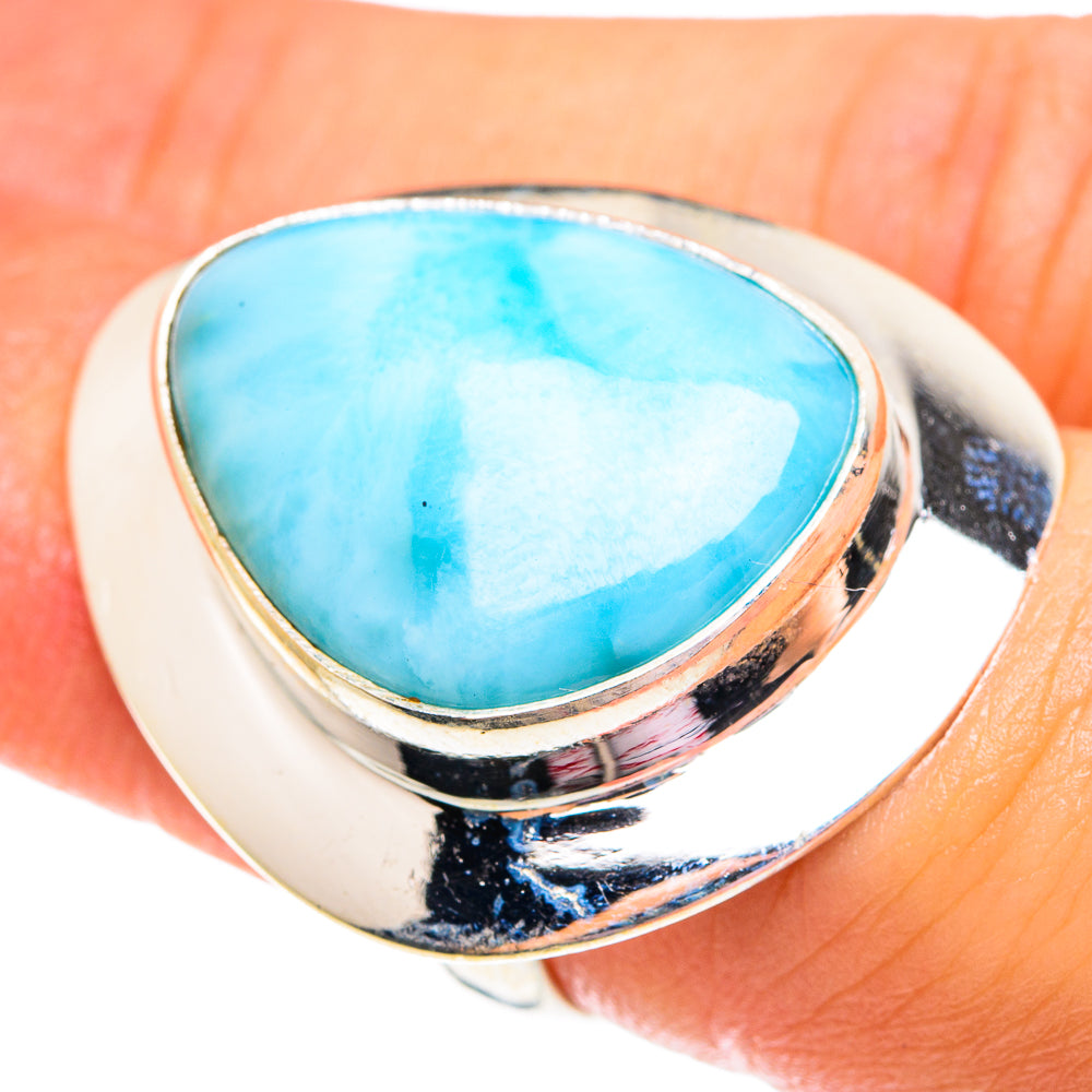 Larimar Rings handcrafted by Ana Silver Co - RING75904