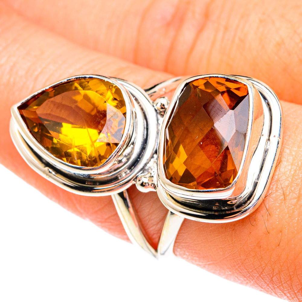 Mandarin Citrine Rings handcrafted by Ana Silver Co - RING75910