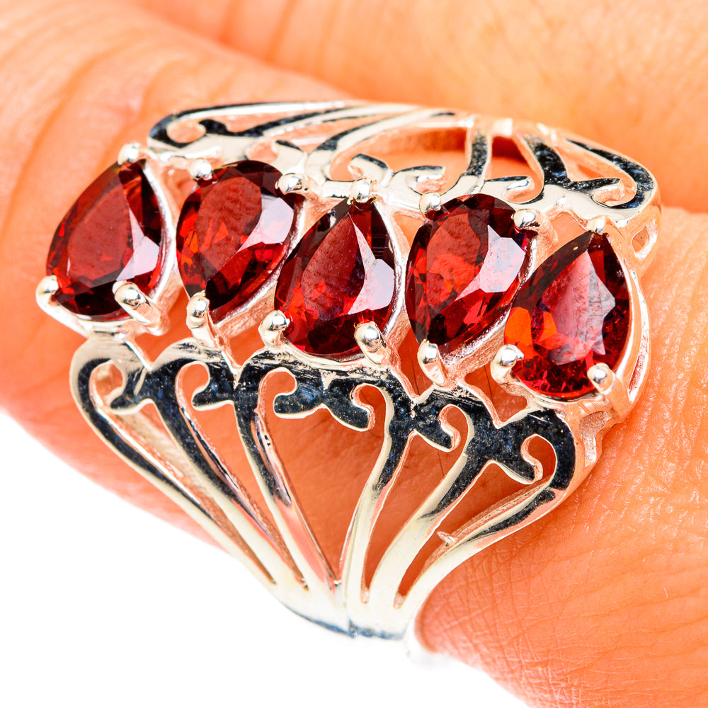 Garnet Rings handcrafted by Ana Silver Co - RING75915
