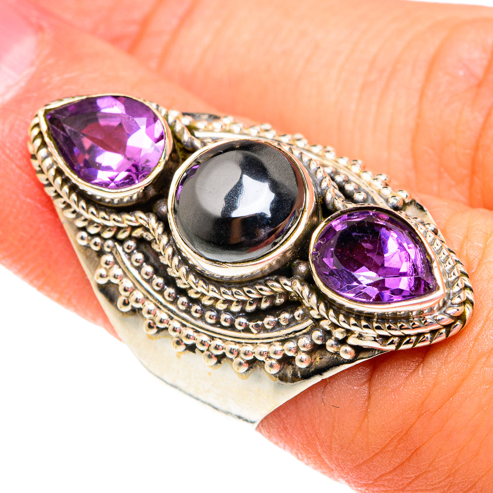 Hematite Rings handcrafted by Ana Silver Co - RING75918