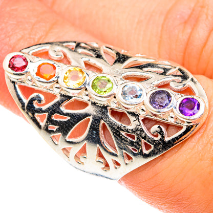 Multi-Stone Chakra Rings handcrafted by Ana Silver Co - RING75920
