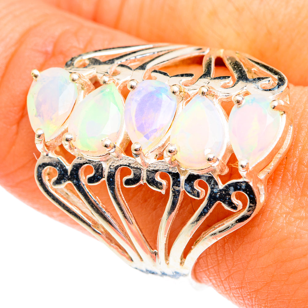 Ethiopian Opal Rings handcrafted by Ana Silver Co - RING75921
