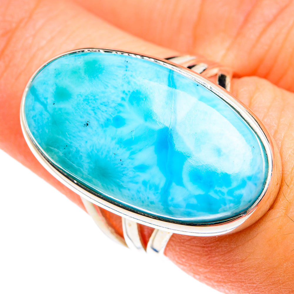 Larimar Rings handcrafted by Ana Silver Co - RING75926