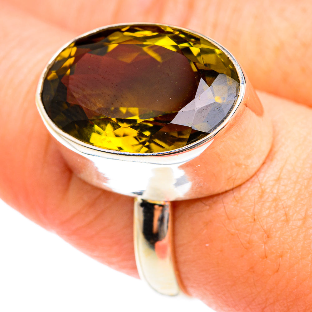 Lemon Quartz Rings handcrafted by Ana Silver Co - RING75930