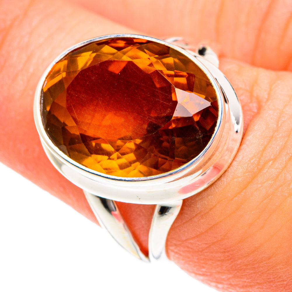 Mandarin Citrine Rings handcrafted by Ana Silver Co - RING75931