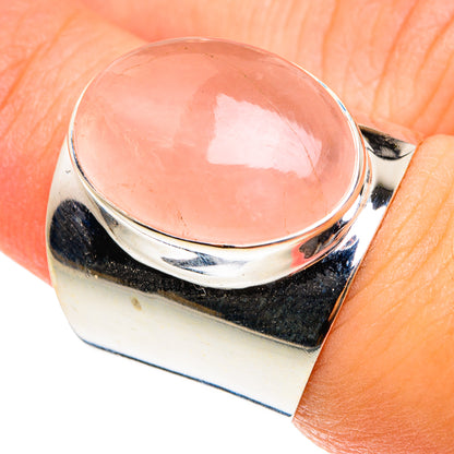 Rose Quartz Rings handcrafted by Ana Silver Co - RING75934