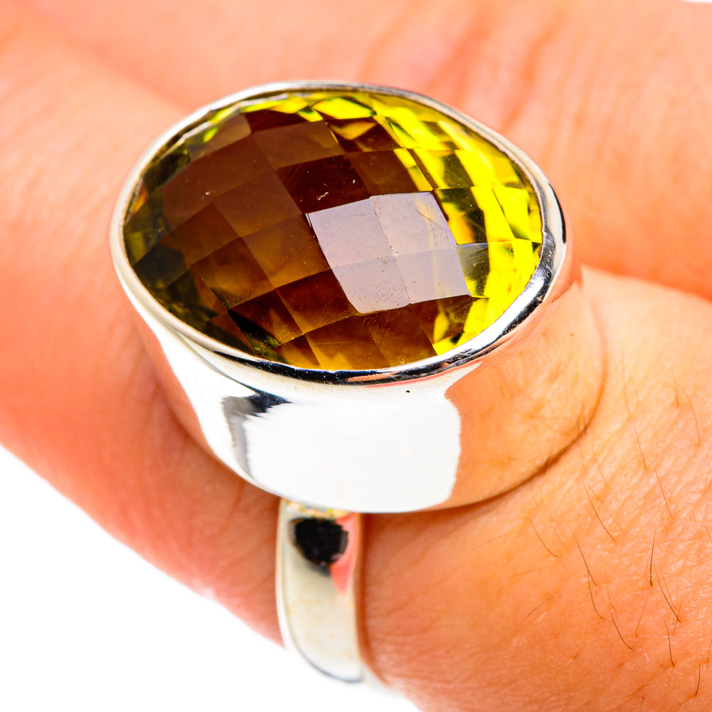 Lemon Quartz Rings handcrafted by Ana Silver Co - RING75947