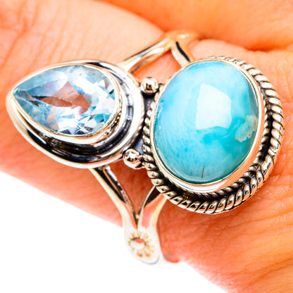 Larimar Rings handcrafted by Ana Silver Co - RING75949