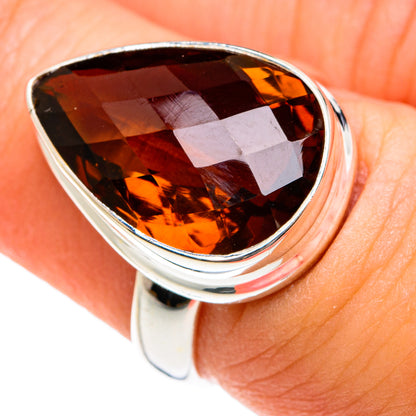 Mandarin Citrine Rings handcrafted by Ana Silver Co - RING75956