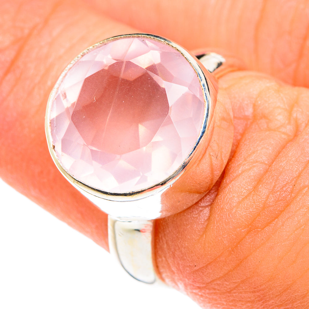 Rose Quartz Rings handcrafted by Ana Silver Co - RING75962