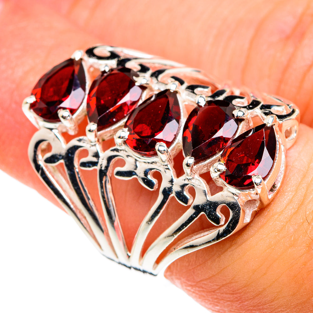 Garnet Rings handcrafted by Ana Silver Co - RING75963
