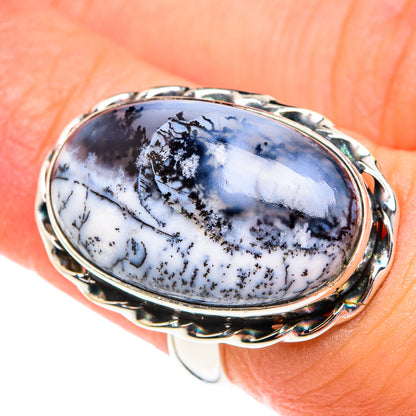 Dendritic Opal Rings handcrafted by Ana Silver Co - RING75970