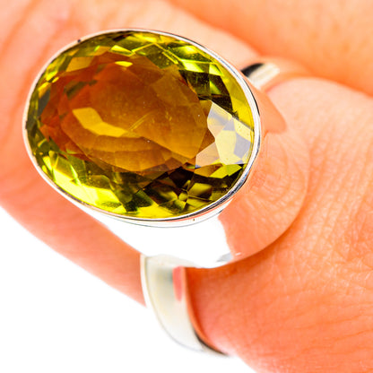 Lemon Quartz Rings handcrafted by Ana Silver Co - RING75974