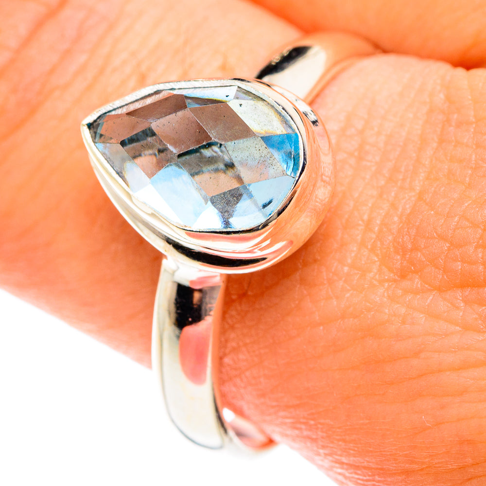 Blue Topaz Rings handcrafted by Ana Silver Co - RING75978