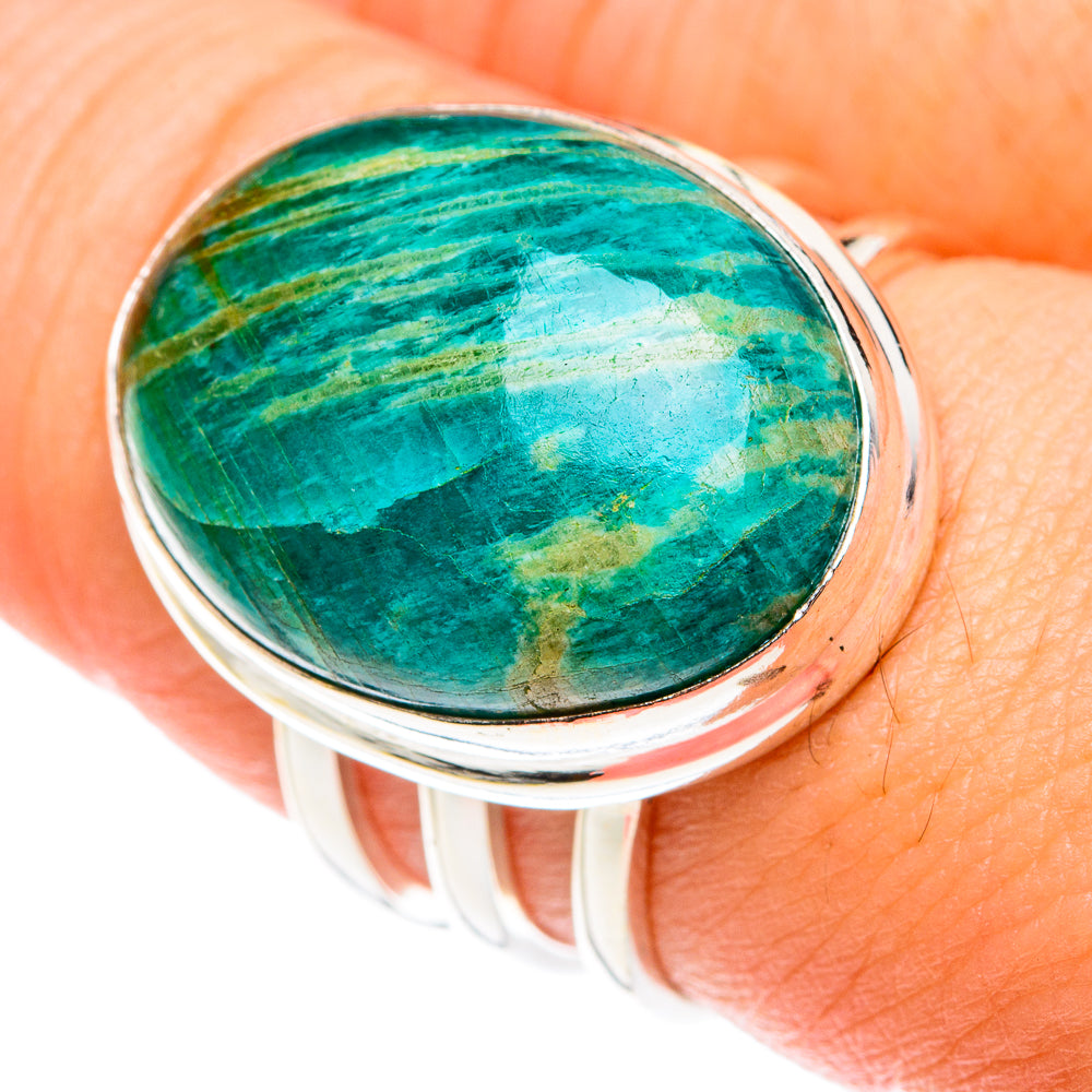 Amazonite Rings handcrafted by Ana Silver Co - RING75981
