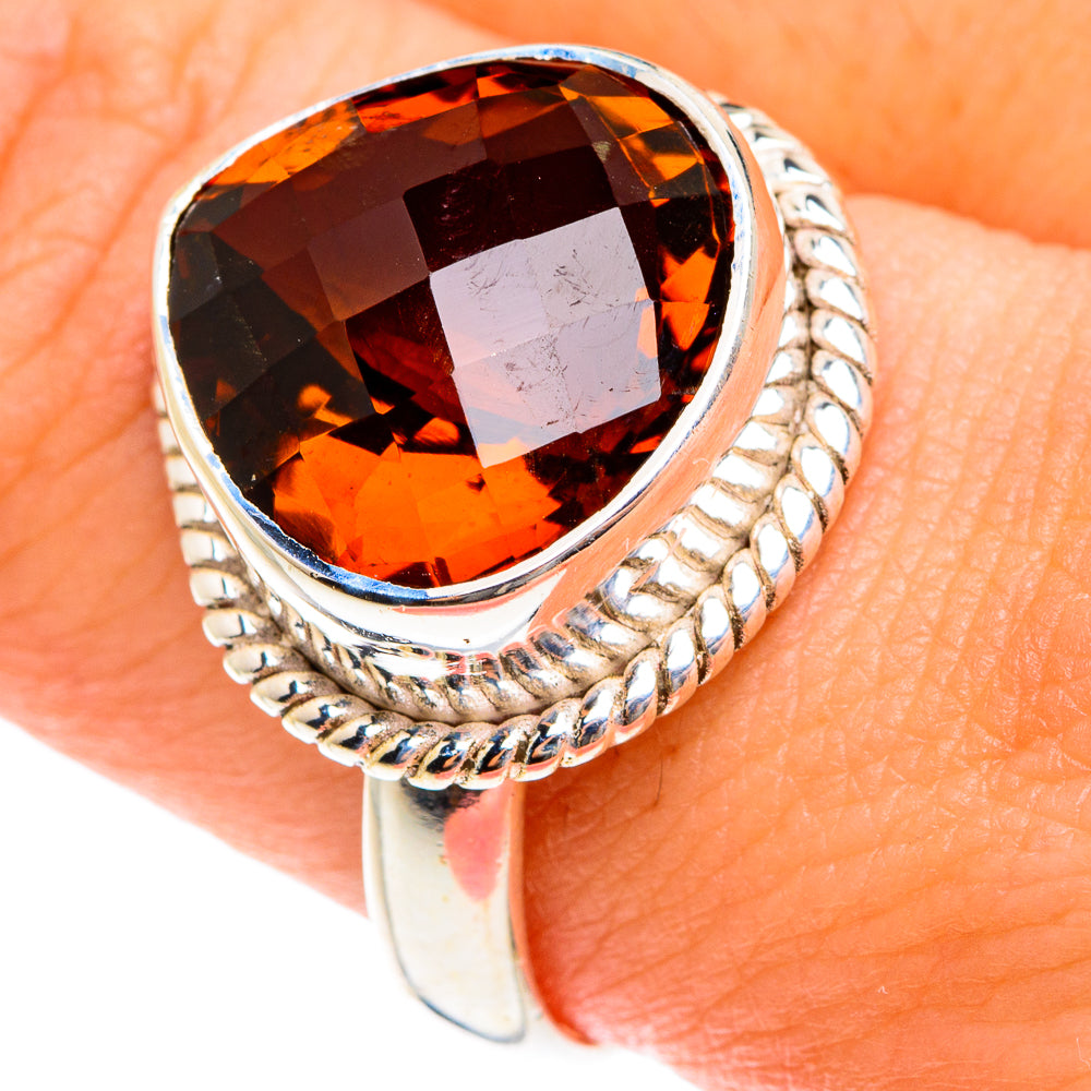 Mandarin Citrine Rings handcrafted by Ana Silver Co - RING75982