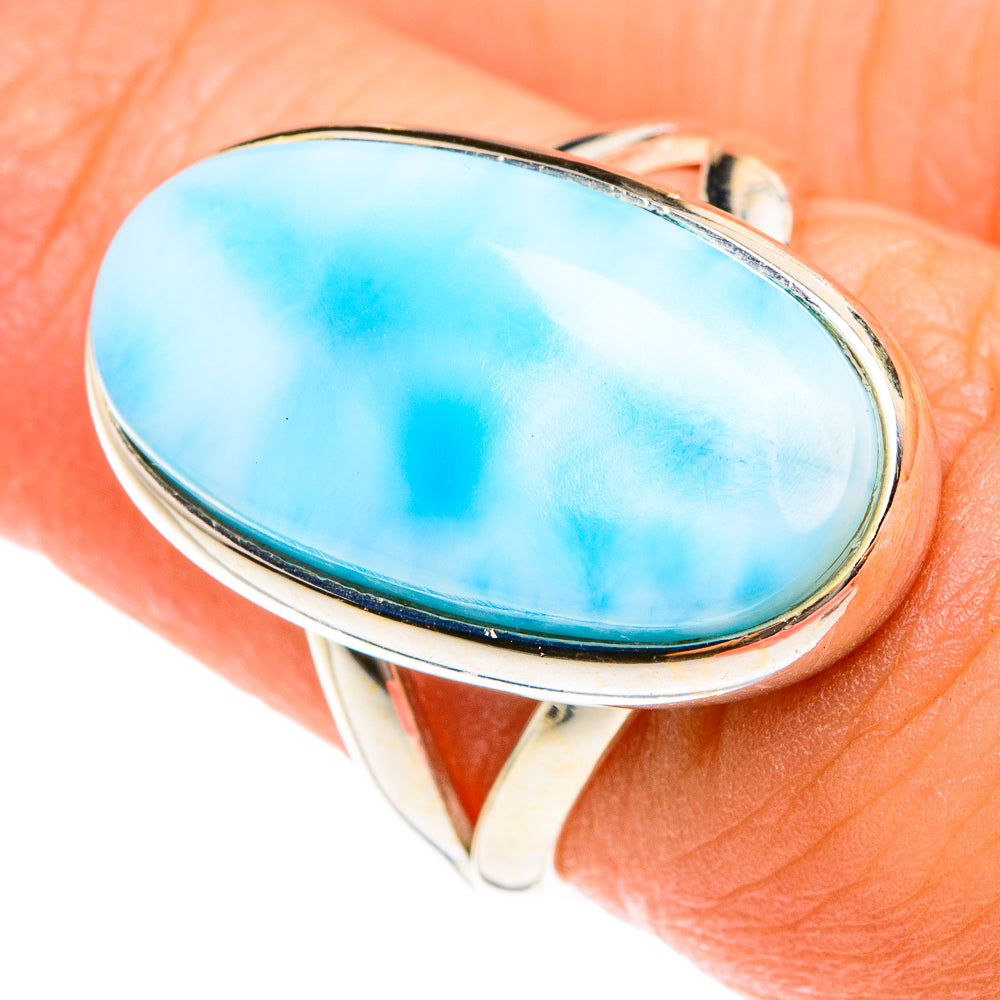 Larimar Rings handcrafted by Ana Silver Co - RING76003