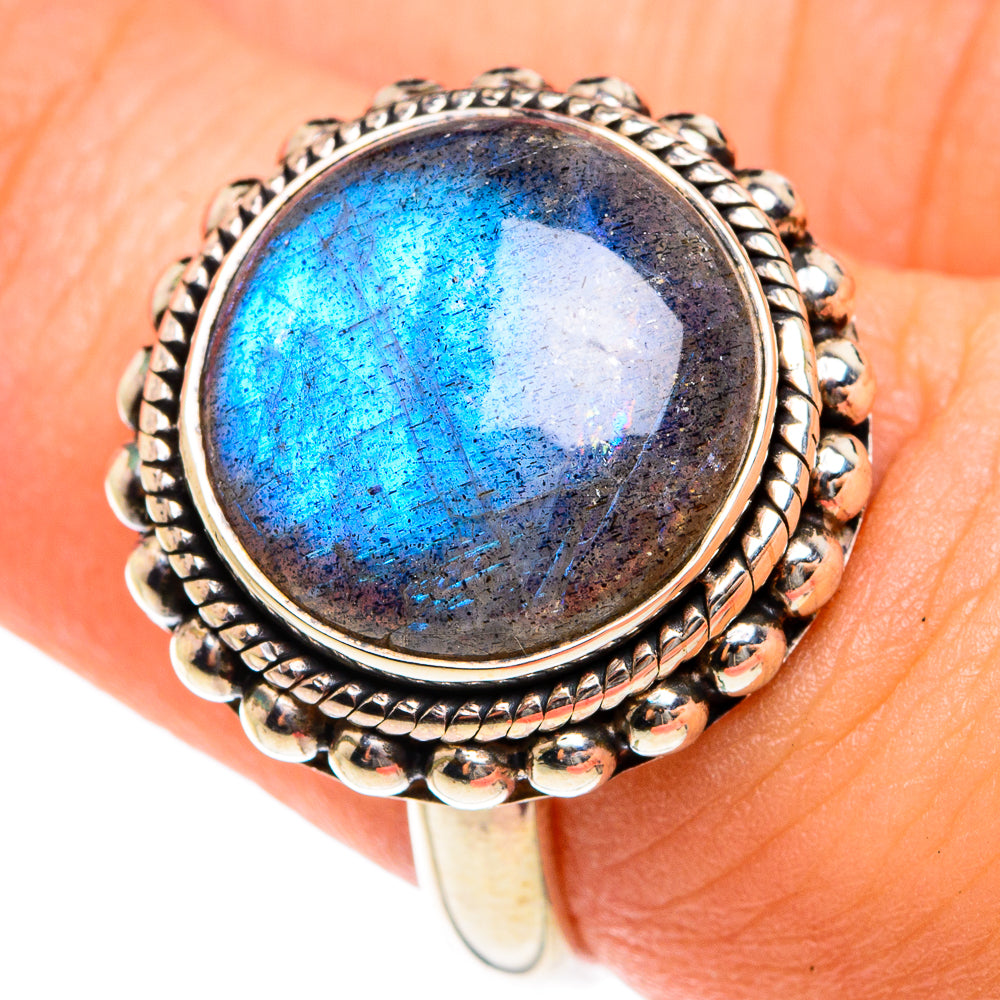 Labradorite Rings handcrafted by Ana Silver Co - RING76027