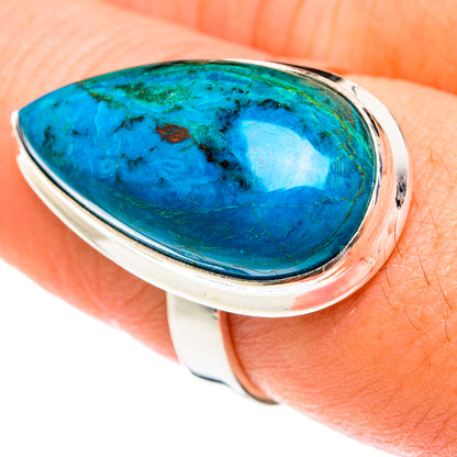 Chrysocolla Rings handcrafted by Ana Silver Co - RING76029