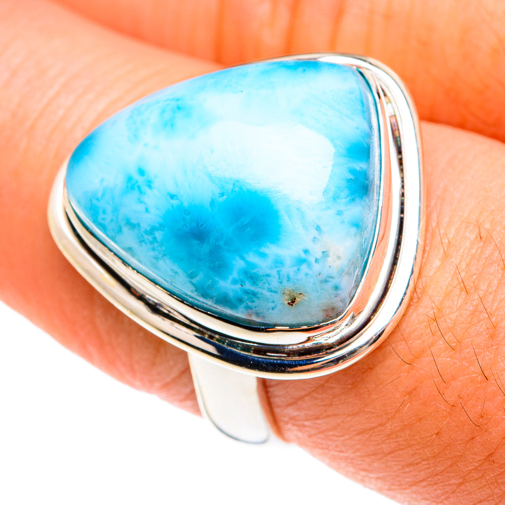 Larimar Rings handcrafted by Ana Silver Co - RING76030
