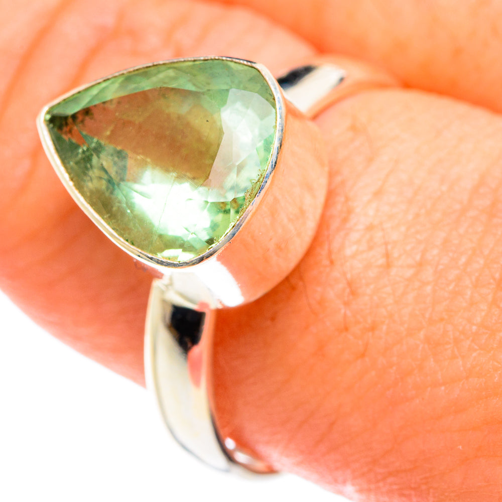 Green Fluorite Rings handcrafted by Ana Silver Co - RING76032