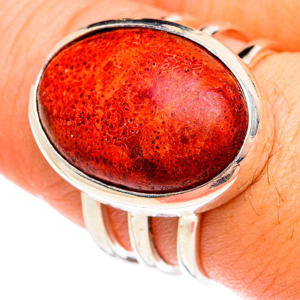 Sponge Coral Rings handcrafted by Ana Silver Co - RING76057