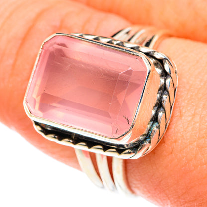 Rose Quartz Rings handcrafted by Ana Silver Co - RING76059