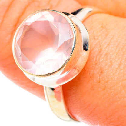 Rose Quartz Rings handcrafted by Ana Silver Co - RING76060