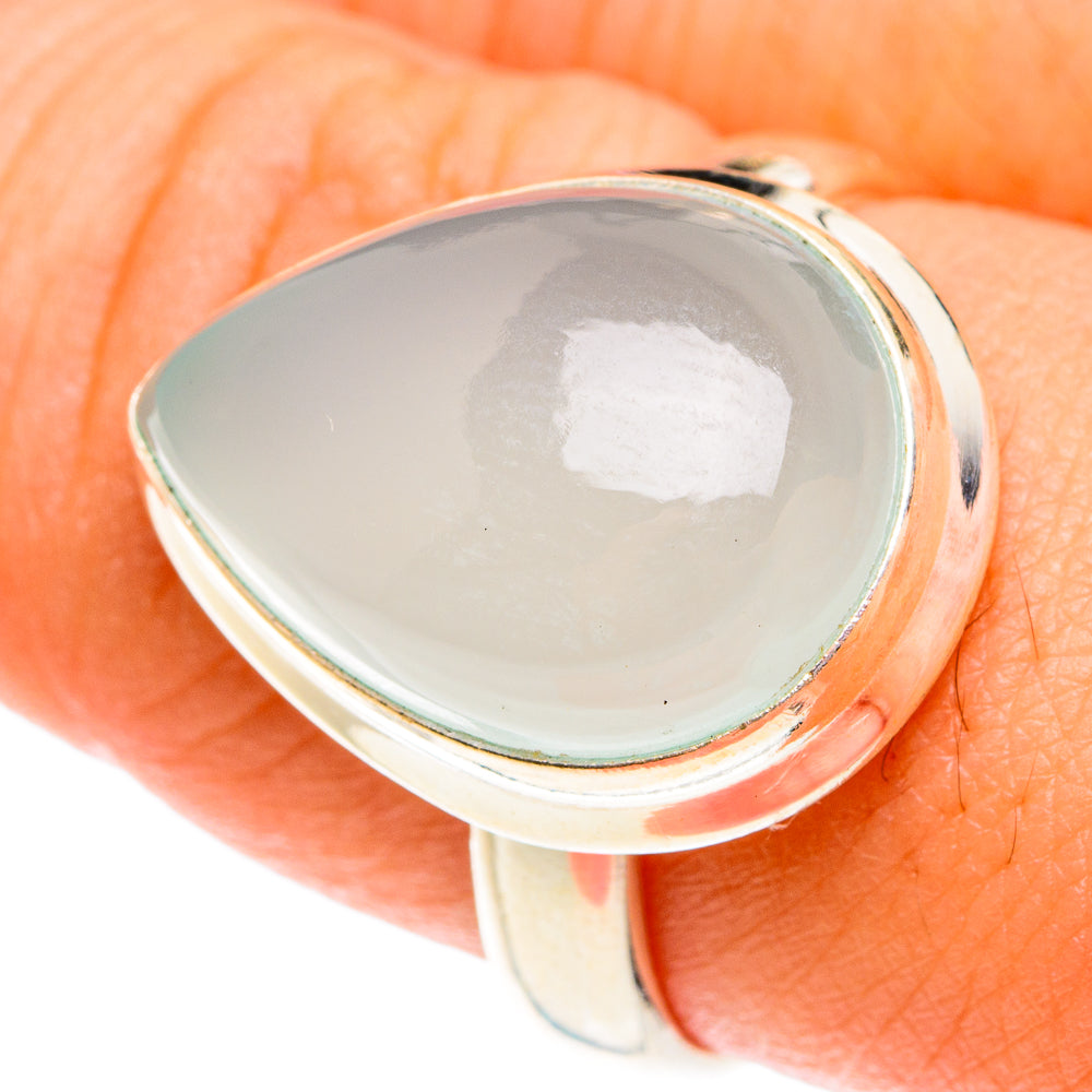 Aqua Chalcedony Rings handcrafted by Ana Silver Co - RING76072