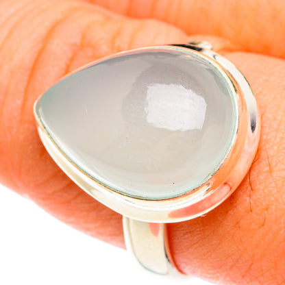 Aqua Chalcedony Rings handcrafted by Ana Silver Co - RING76072