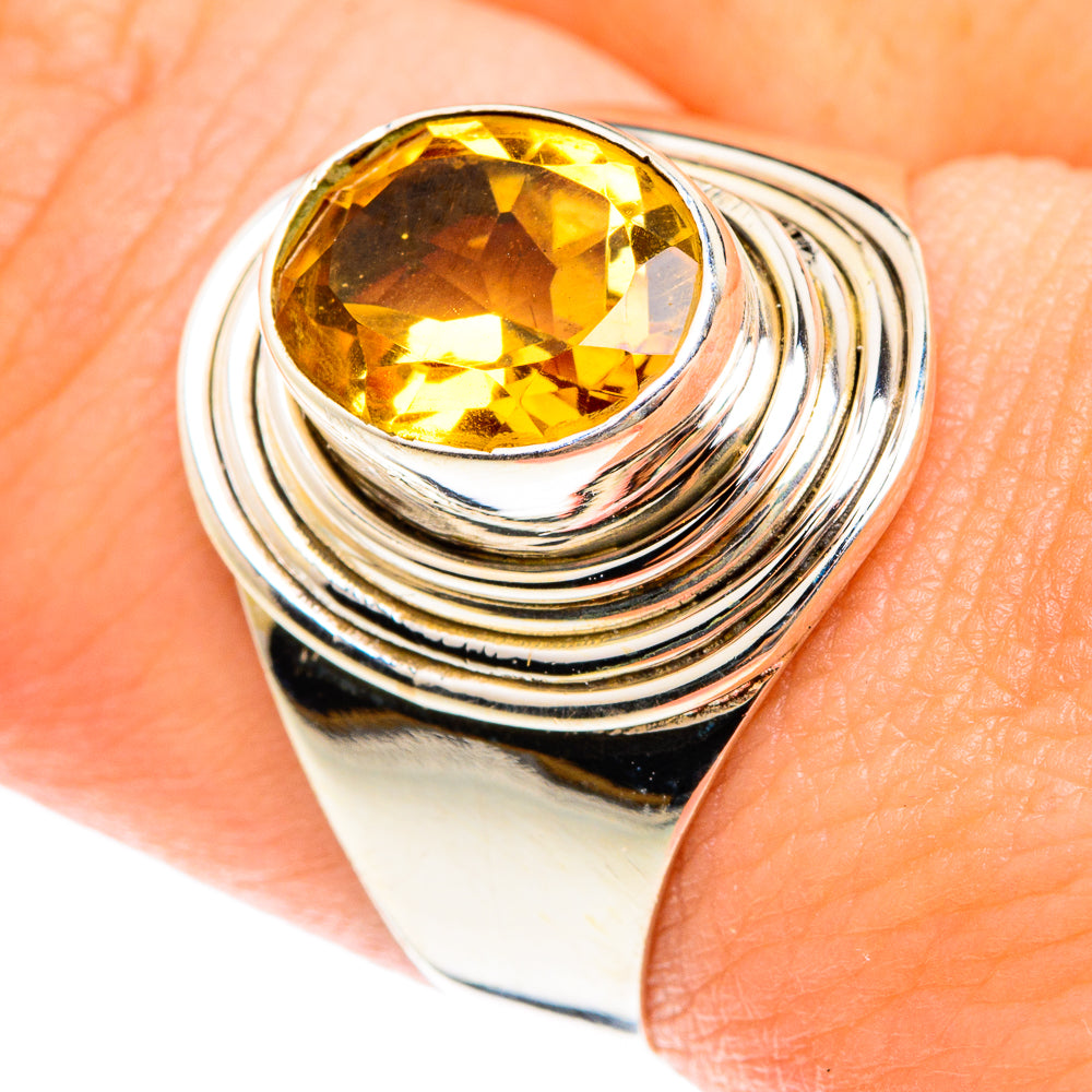 Citrine Rings handcrafted by Ana Silver Co - RING76101