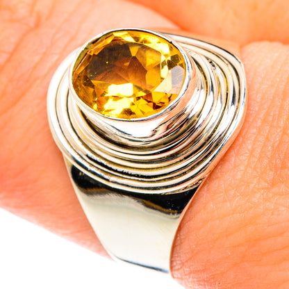 Citrine Rings handcrafted by Ana Silver Co - RING76101