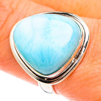 Larimar Rings handcrafted by Ana Silver Co - RING76112