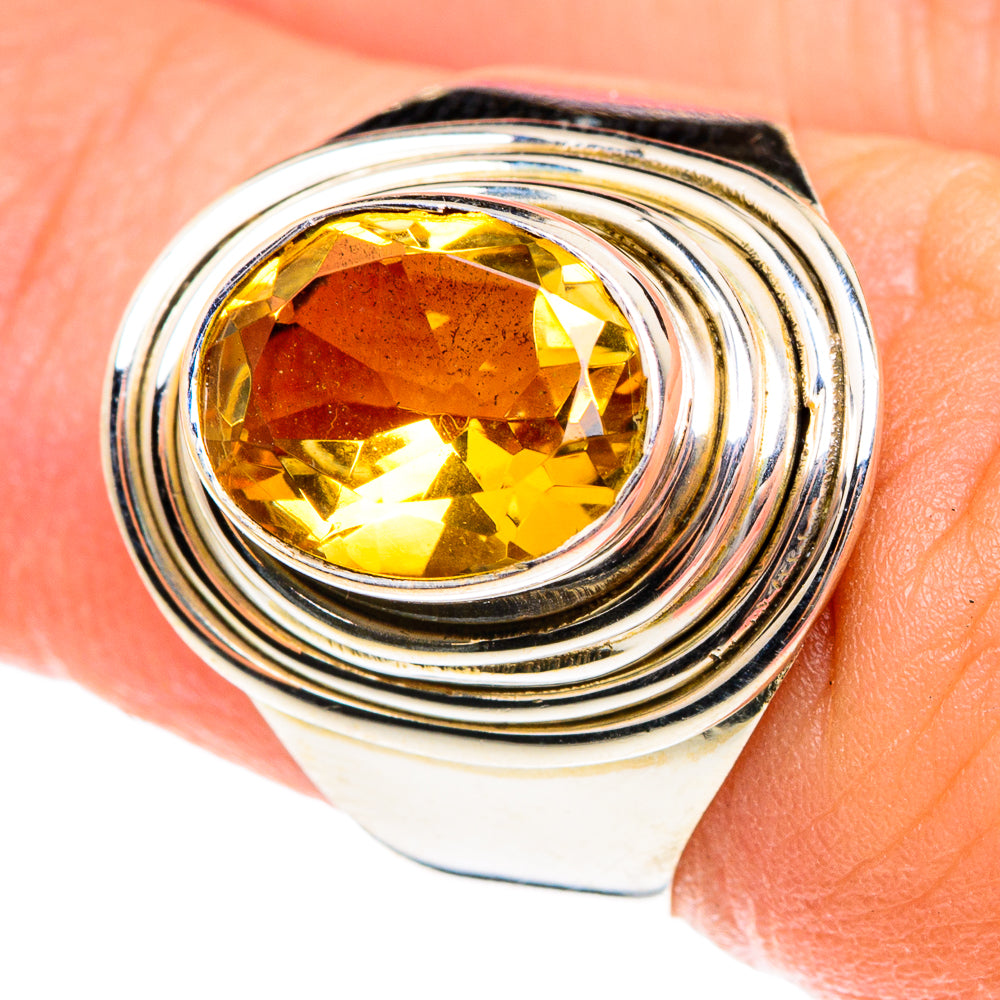 Citrine Rings handcrafted by Ana Silver Co - RING76119
