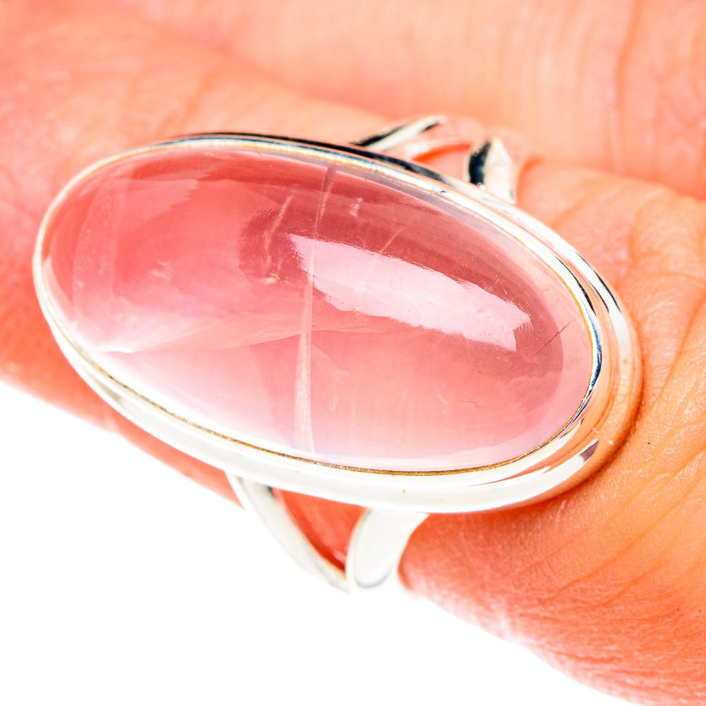 Rose Quartz Rings handcrafted by Ana Silver Co - RING76122