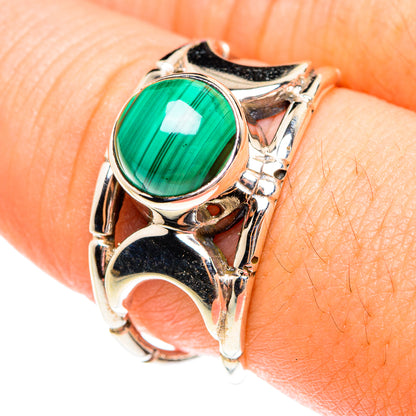 Malachite Rings handcrafted by Ana Silver Co - RING76139