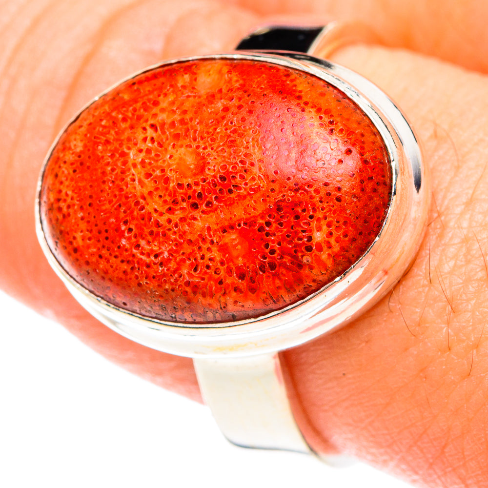 Sponge Coral Rings handcrafted by Ana Silver Co - RING76141