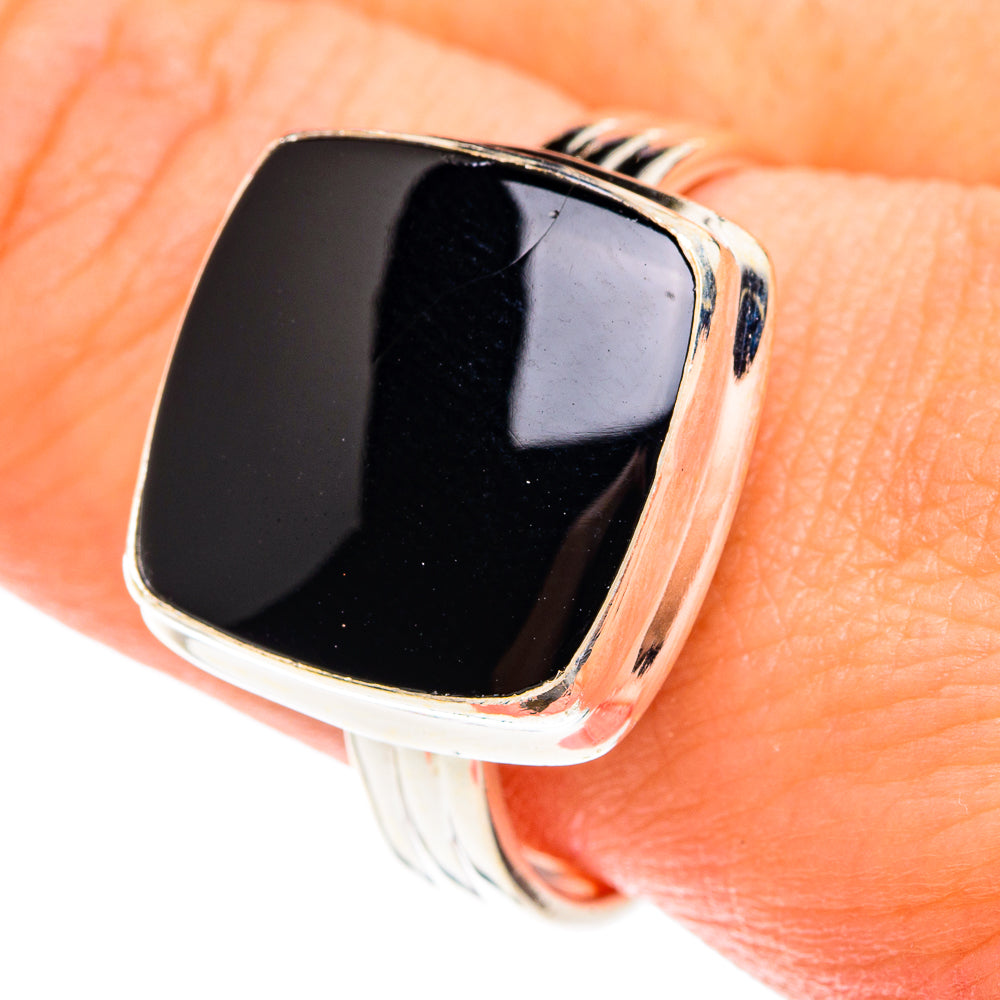 Black Onyx Rings handcrafted by Ana Silver Co - RING76154