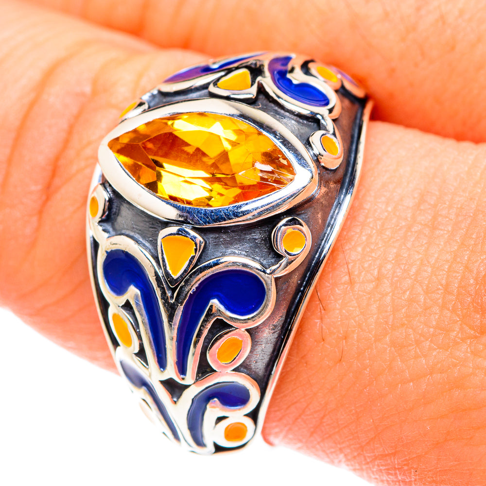 Citrine Rings handcrafted by Ana Silver Co - RING76158